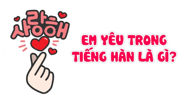 Em yêu thương trong tiếng hàn là gì Em yêu trong tiếng hàn là gì